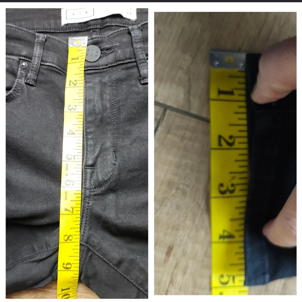 AYR Women's skinny 13942-BK247 faded black wash lightweight Stretch jeans 27 - Picture 14 of 16